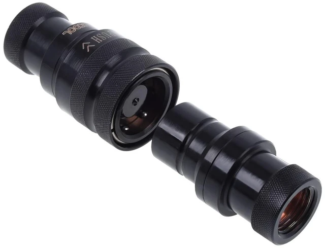 Alt view image 16 of 19 - Alphacool G1/4" Eiszapfen HF Quick Release Connector Kit, Deep Black