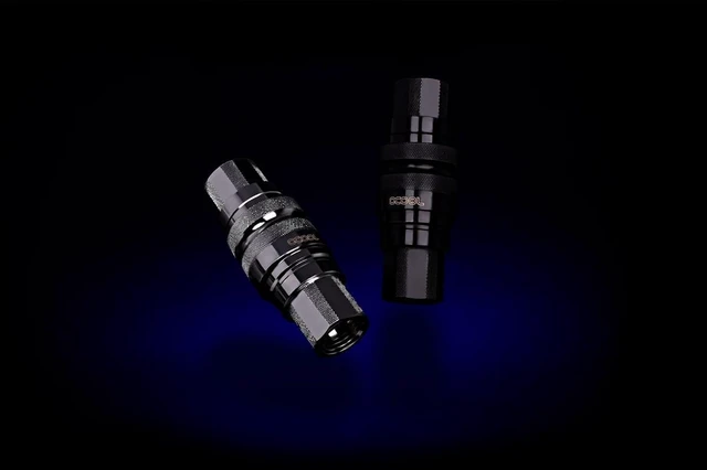 Alt view image 19 of 19 - Alphacool G1/4" Eiszapfen HF Quick Release Connector Kit, Deep Black