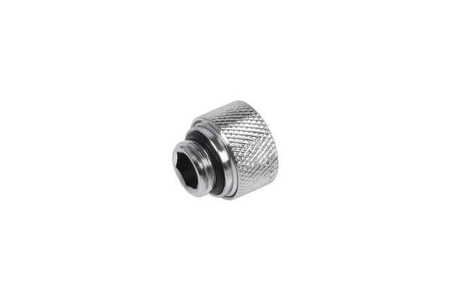 Alt view image 2 of 4 - Alphacool Eiszapfen 12mm HardTube Compression Fitting G1/4 - Knurled - Chrome, 12/10mm, Brass (17283)