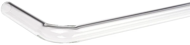 Alt view image 2 of 5 - Alphacool 16/11mm 90° Borosilicate Glass HardTube - 10/30cm, Clear (18499)