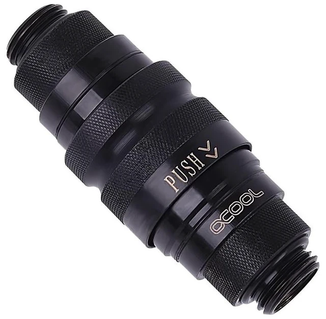 Alt view image 3 of 3 - Alphacool Eiszapfen Quick Release Female G1/4 AG - Deep Black (174410)