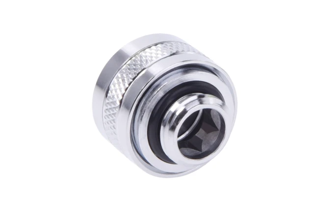 Alt view image 2 of 7 - Alphacool Eiszapfen PRO HardTube G1/4" Fitting, 13mm OD, Chrome, Brass (17470)