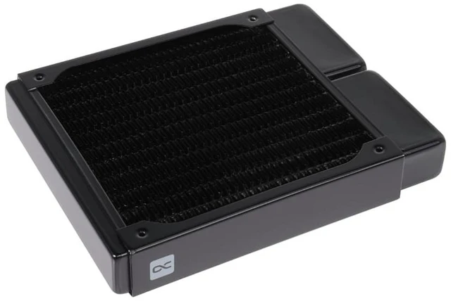 Alt view image 9 of 12 - Alphacool NexXxoS ST25 Full Copper 120mm Radiator, 120mm x 1, Single Fan, G1/4, 25mm, Black (14352)