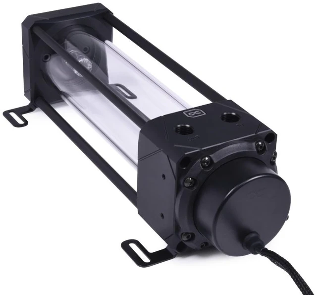 Main image of Alphacool Eisbecher Aurora D5 Acetal/Glass - 250mm incl. Alphacool VPP Apex D5 Reservoir, G1/4, 250 mm, Borosilicate Glass (13326)