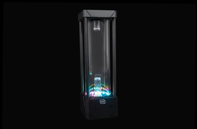 Alt view image 3 of 19 - Alphacool Eisbecher Aurora D5 Acetal/Glass - 250mm incl. Alphacool VPP Apex D5 Reservoir, G1/4, 250 mm, Borosilicate Glass (13326)