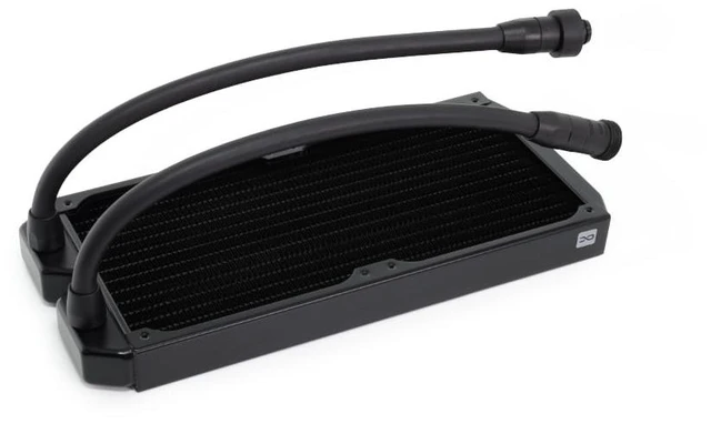 Alt view image 2 of 5 - Alphacool NexXxos ST30 Full Copper 280mm Prefilled AIO Edition Radiator, 140mm, G1/4, 30mm, Black (14371)