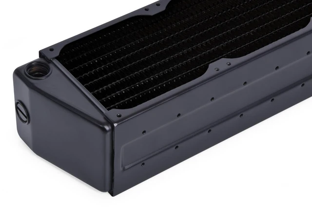Alt view image 3 of 6 - Alphacool NexXxoS HPE-60 Full Copper X-Flow 80mm Quad Radiator, G1/4, 60mm, Black (14374)