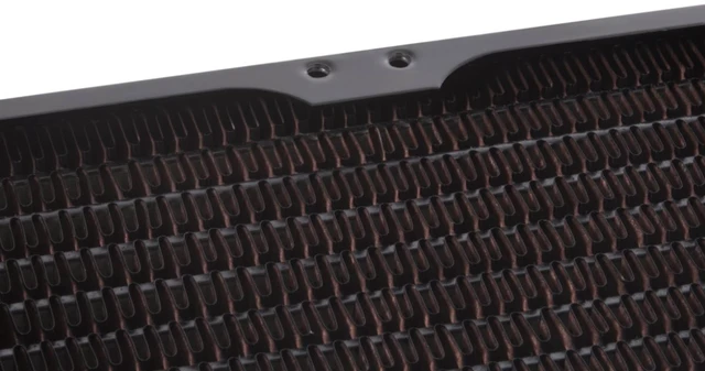 Alt view image 4 of 6 - Alphacool NexXxoS HPE-60 Full Copper X-Flow 80mm Quad Radiator, G1/4, 60mm, Black (14374)