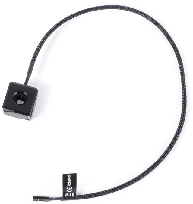 Alt view image 4 of 6 - Alphacool Temperature Sensor Square Acetal - Black (17555)