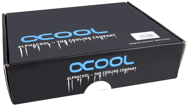 Alt view image 7 of 7 - Alphacool ES Distro Plate C3 - Black / Dark Blue, Acetal (12994)