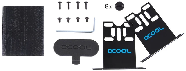 Alt view image 6 of 7 - Alphacool ES Distro Plate C3 - Black / Dark Blue, Acetal (12994)