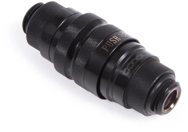 Main image of Alphacool Eiszapfen Quick Release Connector Kit G1/4 Outer Thread - Deep Black, Brass (17561)