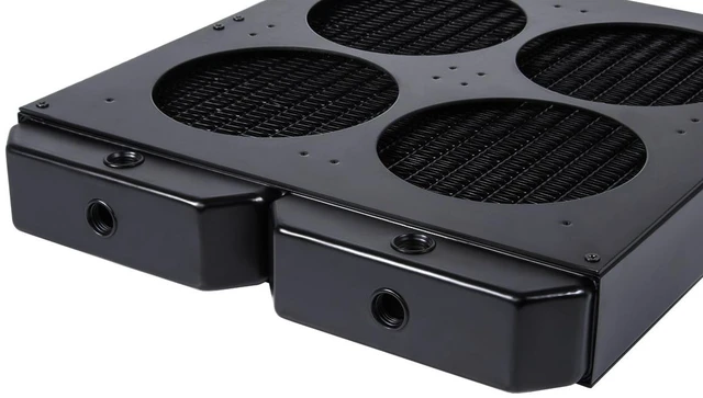 Alt view image 3 of 6 - Alphacool NexXxoS XT45 Full Copper Quad 480/560 Radiator, 120mm, G1/4, 45mm (14396)