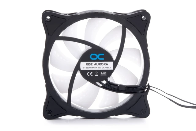 Alt view image 4 of 14 - Alphacool Front I/O-Panel with USB 2.0 and Cable Kit for Servercases Fan, 120mm, 4-Pin PWM, 12V, ARGB (25054)
