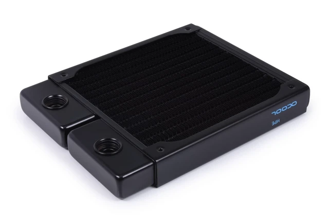 Alt view image 2 of 2 - Alphacool 14435 NexXxoS ST20 Hpe Full Copper 120mm Radiator, G1/4, 20mm, Black