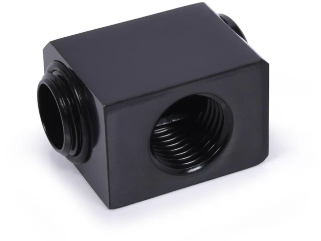 Main image of Alphacool Low Profile ES L-Connector Rotary G1/4 OT - G1/4 IT - Deep Black (17578)