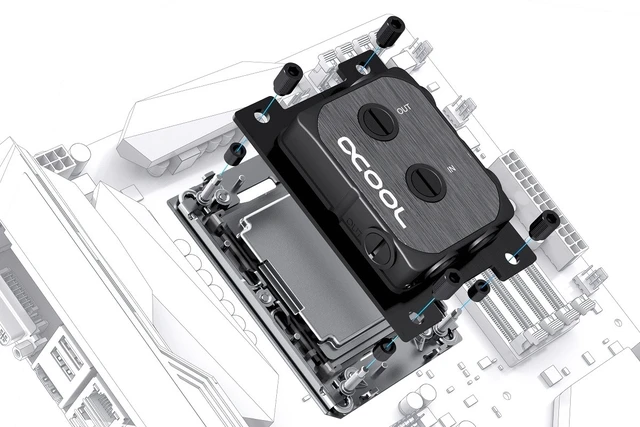 Alt view image 3 of 3 - Alphacool Eisblock XPX Pro LGA 4189 Intel Mounting Bracket, Black (13018)