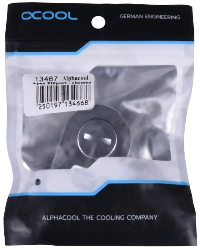 Alt view image 15 of 15 - Alphacool Apex Fillport, Chrome Fitting, G1/4 (13467)