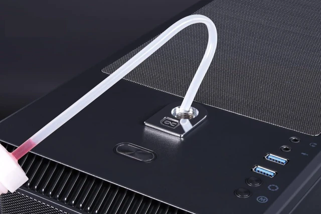 Alt view image 13 of 15 - Alphacool Apex Fillport, Chrome Fitting, G1/4 (13467)