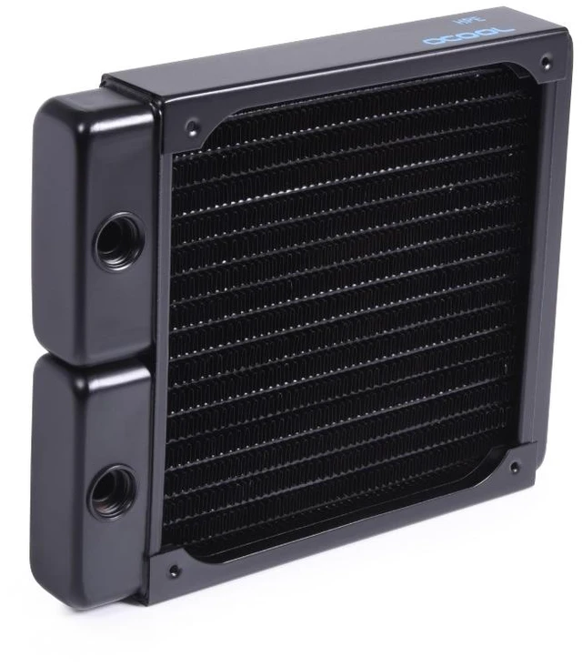 Alt view image 2 of 5 - Alphacool NexXxoS HPE-30 Full Copper 140mm Radiator, G1/4, 30mm, Black (14470)