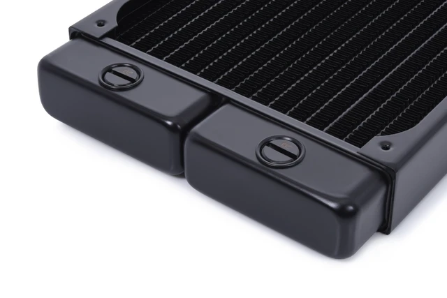 Alt view image 3 of 5 - Alphacool NexXxoS HPE-30 Full Copper 140mm Radiator, G1/4, 30mm, Black (14470)