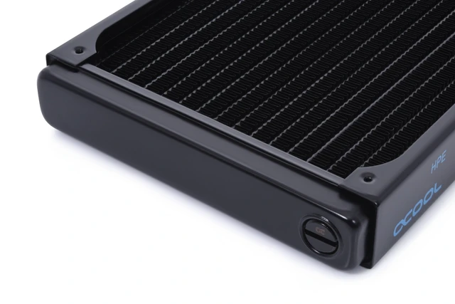Alt view image 4 of 5 - Alphacool NexXxoS HPE-30 Full Copper 140mm Radiator, G1/4, 30mm, Black (14470)