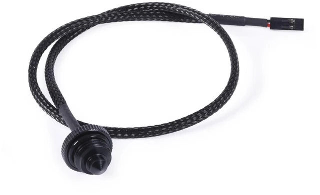 Main image of Alphacool Eiszapfen Temperature Sensor Flat Fitting G1/4 - Black (17596)