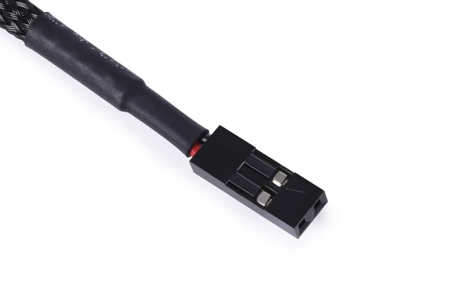 Alt view image 3 of 9 - Alphacool Eiszapfen Temperature Sensor Flat Fitting G1/4 - Black (17596)