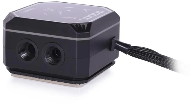 Alt view image 5 of 7 - Alphacool Eisbaer Aurora LT Solo - Black CPU Water Block, G1/4, Nickel Plated Copper (13066)