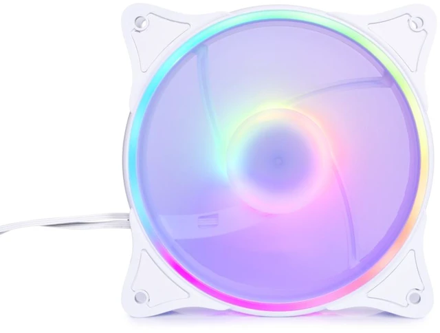 Main image of Alphacool Rise Aurora 140mm Fan White (140x140x25mm), 4-Pin PWM, 12V (24851)