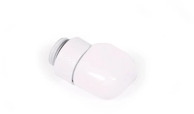 Alt view image 3 of 8 - Alphacool Eiszapfen L-Connector Rotatable G1/4 AG to G1/4 IG - 4pcs Set White (17619)