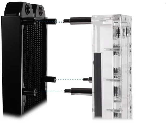 Alt view image 2 of 14 - Alphacool Core Push Mounting 50mm M3/M4/UNC 6-32 Set 4x (15726)