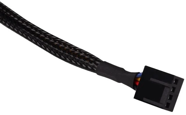 Alt view image 3 of 3 - Alphacool Fan Cable 4-Pin to 4-Pin Extension - 30cm - Black (18674)