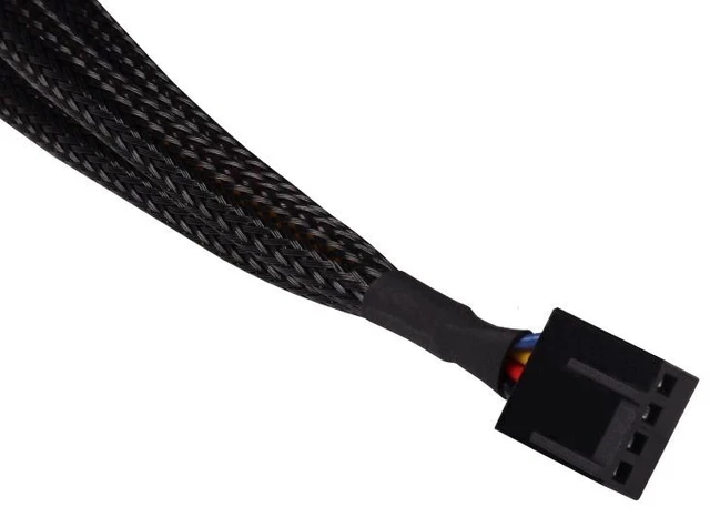 Alt view image 4 of 4 - Alphacool Y-Splitter 4-Pin to 3x 4-Pin PWM Cable - 30cm - Black (18680)