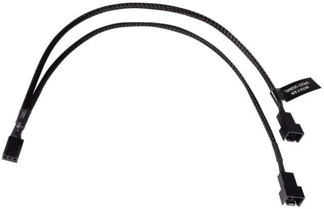 Main image of Alphacool Y-Splitter 3-Pin to 2x 3-Pin Cable - 30cm (18689)