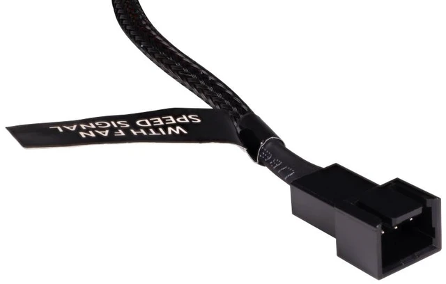 Alt view image 2 of 4 - Alphacool Y-Splitter 3-Pin to 3x 3-Pin Cable - 15cm, Black (18691)