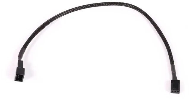 Main image of Alphacool Fan Cable 3-Pin to 3-Pin Extension - 30cm, Black (18686)
