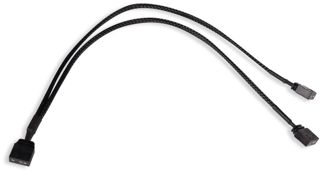 Main image of Alphacool Y-Splitter aRGB 3-Pin to 2x 3-Pin Cable - 30cm (18705)