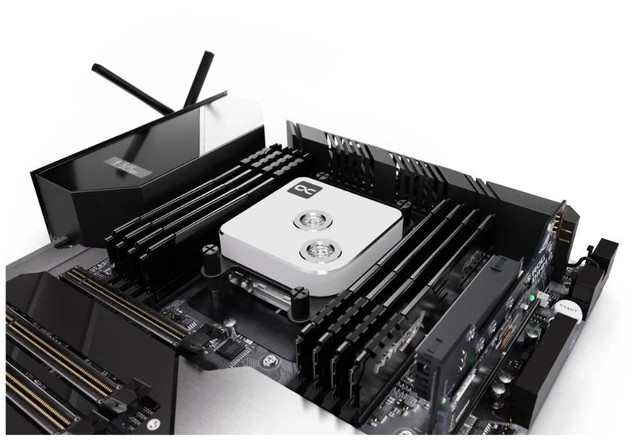 Alt view image 3 of 18 - Alphacool Core 1 - White CPU Water Block, G1/4, Nickel Plated Copper (13445)