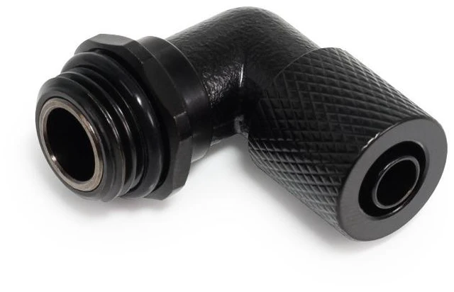 Main image of Alphacool ES 8/5mm 90° Compression Fitting - Straight - Black, Brass (17644)