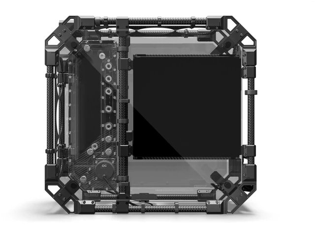 Alt view image 3 of 7 - Alphacool Apex Pro Skeleton Carbon Case, ATX, EATX, ITX, mATX, Full Tower (13758)