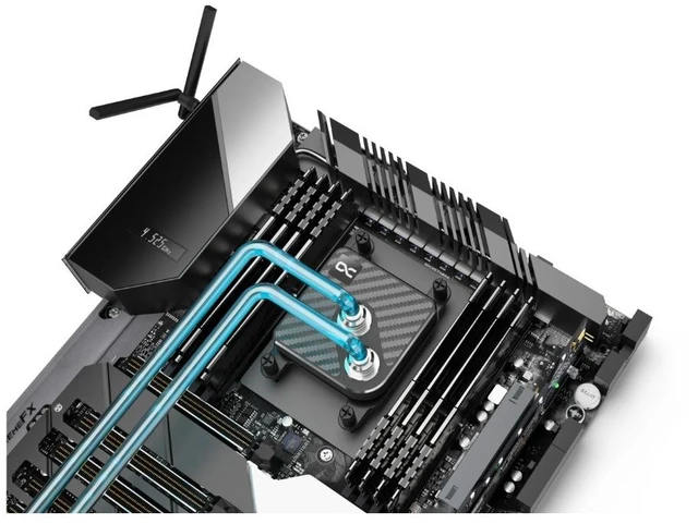 Alt view image 2 of 19 - Alphacool Core 1 Carbon - Carbon Fiber CPU Water Block, G1/4, Nickel Plated Copper (13770)