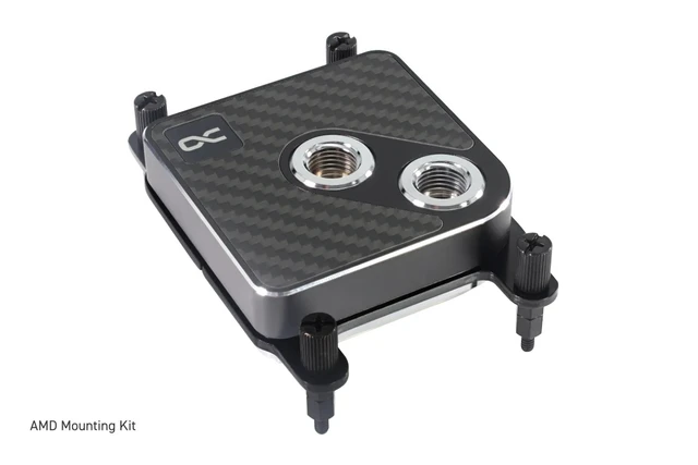 Alt view image 5 of 19 - Alphacool Core 1 Carbon - Carbon Fiber CPU Water Block, G1/4, Nickel Plated Copper (13770)