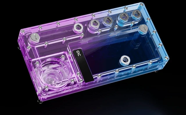 Alt view image 2 of 3 - Alphacool Core Distro Plate 280 Left VPP/D5 Reservoir, G1/4, 360ml, Acrylic, Clear (13832)