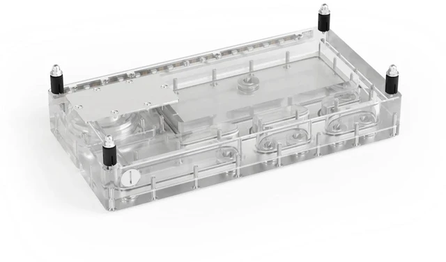 Alt view image 3 of 3 - Alphacool Core Distro Plate 280 Left VPP/D5 Reservoir, G1/4, 360ml, Acrylic, Clear (13832)