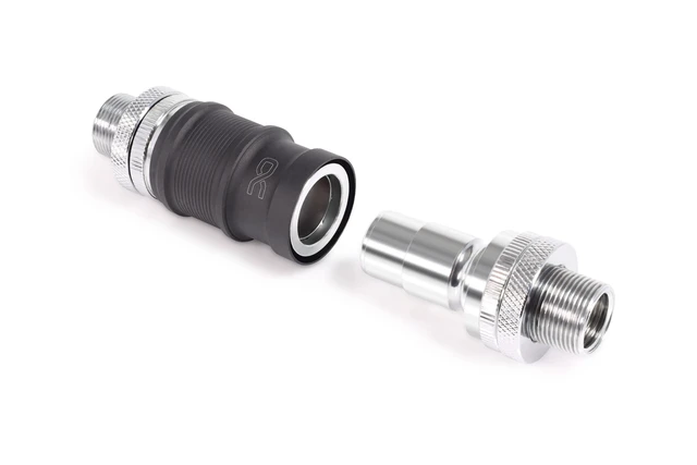 Alt view image 3 of 14 - Alphacool ES Quick Release BLH1A PushIn Set IT-IT with Bulkhead Fitting, Nickel Plated Brass (13877)