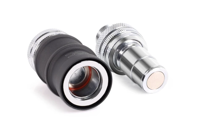 Alt view image 5 of 14 - Alphacool ES Quick Release BLH1A PushIn Set IT-IT with Bulkhead Fitting, Nickel Plated Brass (13877)