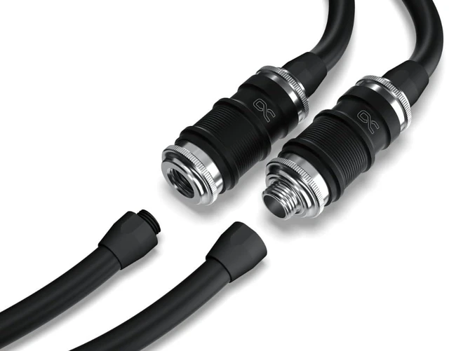 Alt view image 3 of 8 - Alphacool ES Quick Release BLH1A PushIn Male OT Fitting, Nickel Plated Brass, Chrome (13878)