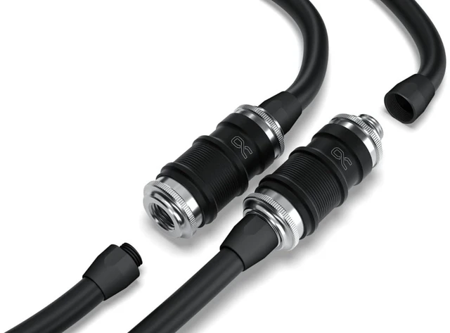 Alt view image 4 of 8 - Alphacool ES Quick Release BLH1A PushIn Male OT Fitting, Nickel Plated Brass, Chrome (13878)