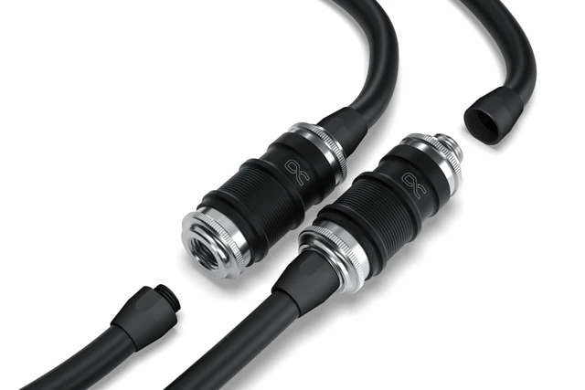 Alt view image 4 of 4 - Alphacool ES Quick Release BLH1A PushIn Male IT with Bulkhead Fitting, Nickel Plated Brass, Chrome (13880)